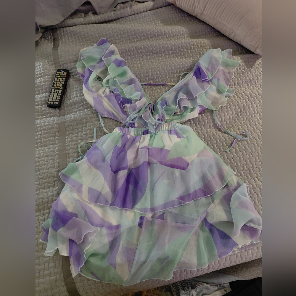 Pastel Ruffled Dress